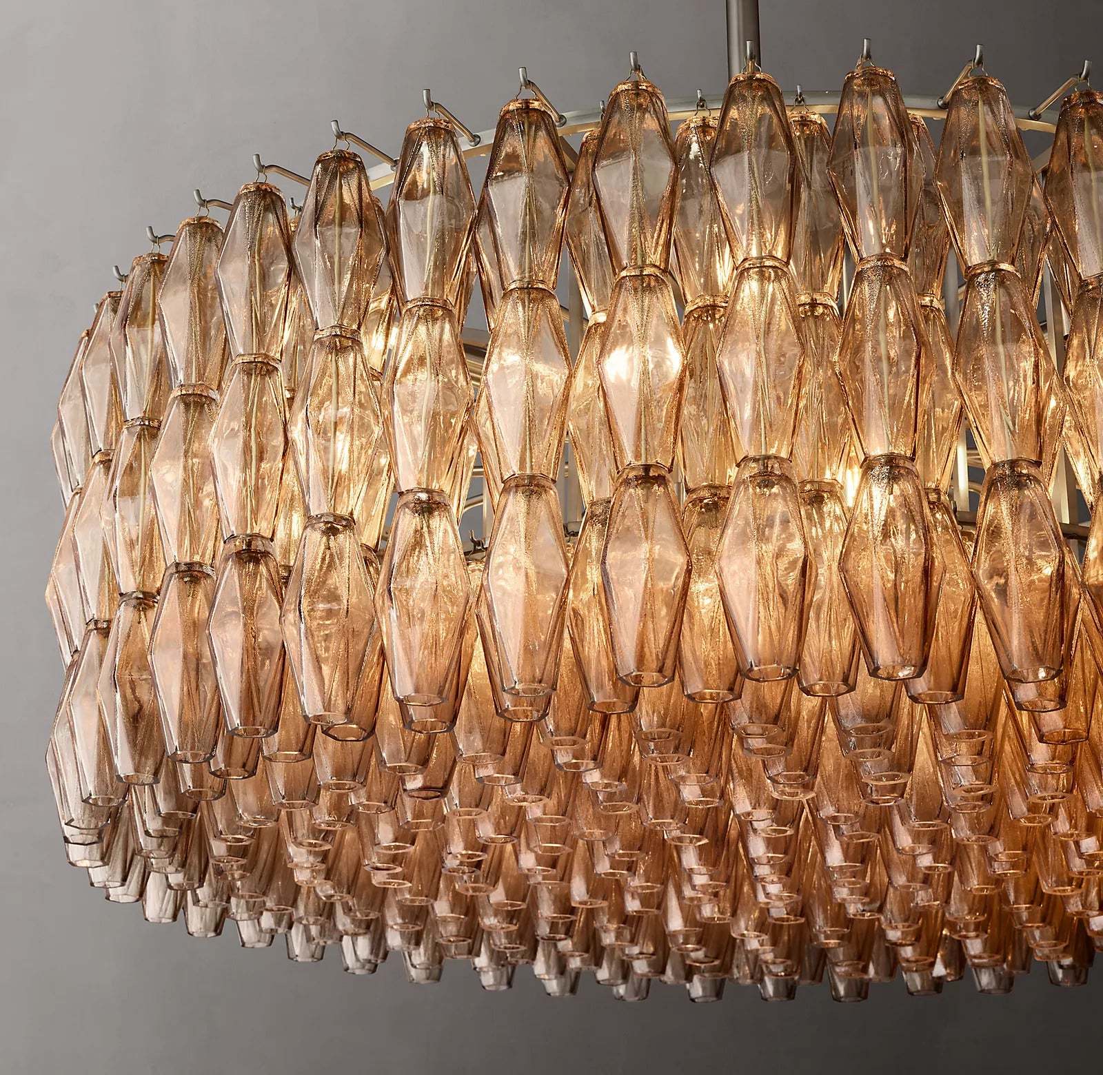 Chiara Glass Round Chandelier 47" - JutuLight