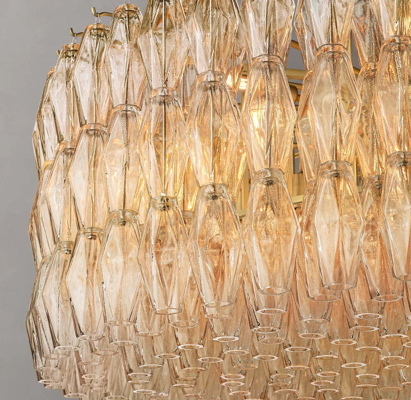 Chiara Glass Round Chandelier 47" - JutuLight