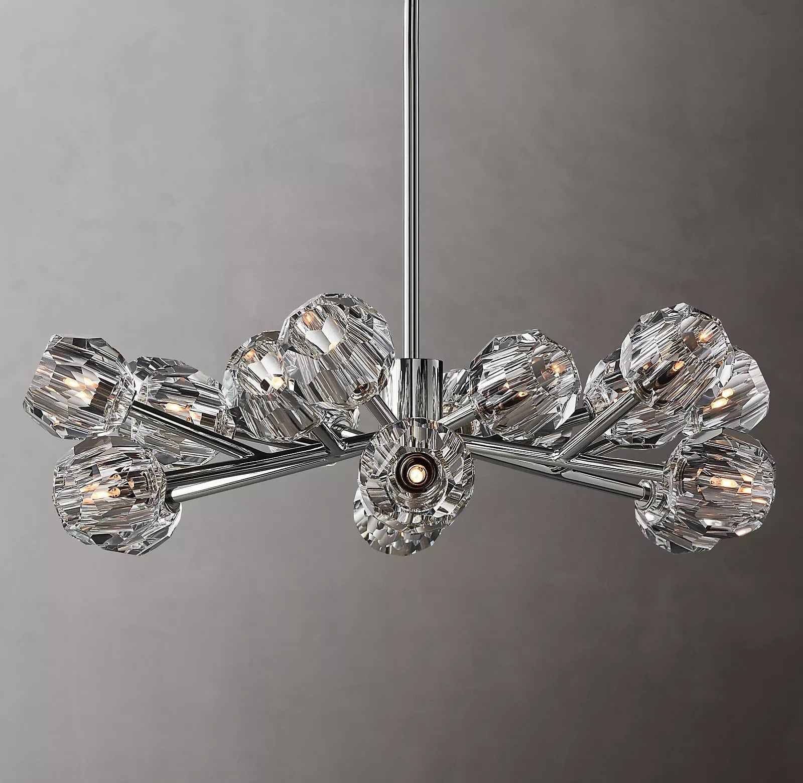 Boule Cristal Round Chandelier 36" - JutuLight