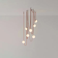 Globe Leather Pendant Light - JutuLight