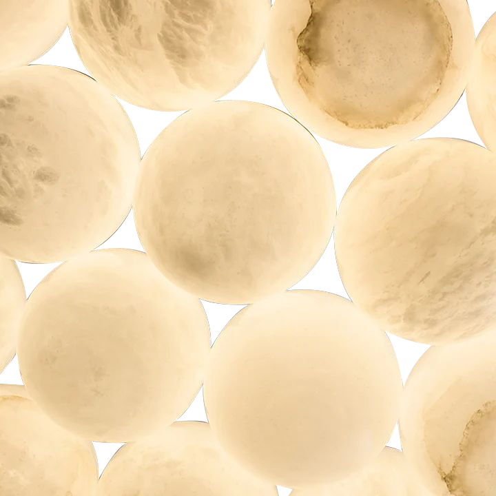 Alabaster Globe Art Pendant Light - JutuLight