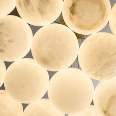 Alabaster Globe Art Pendant Light - JutuLight