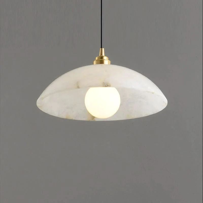 Alabaster Umbrella Pendant - JutuLight