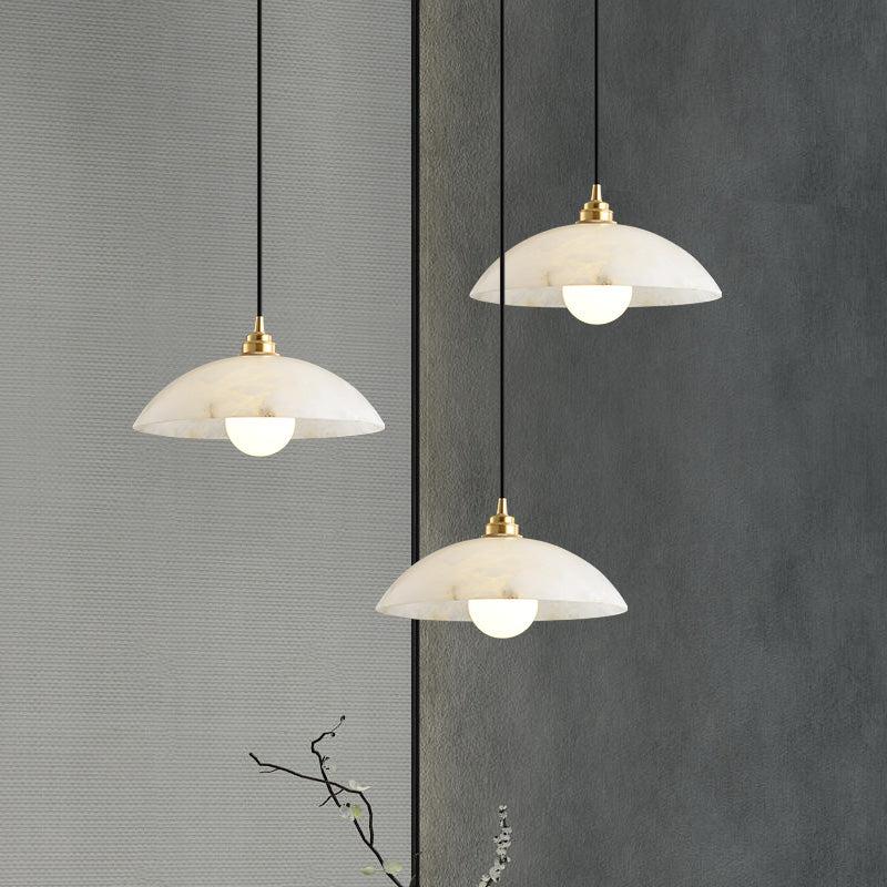 Alabaster Umbrella Pendant - JutuLight