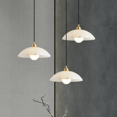 Alabaster Umbrella Pendant - JutuLight