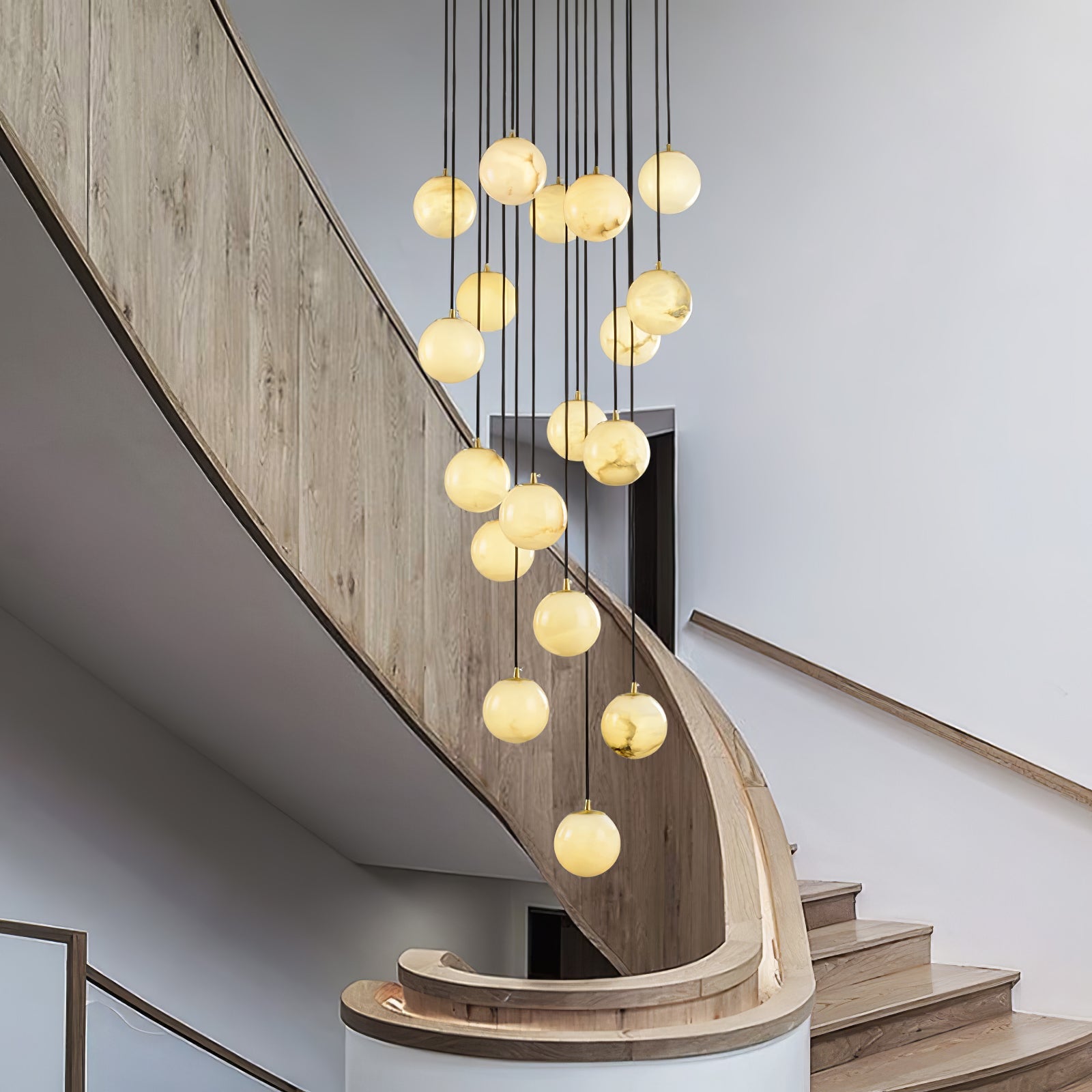 Alabaster Ball suspension lamp - JutuLight