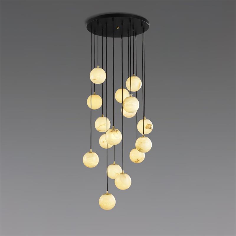 Alabaster Ball suspension lamp - JutuLight