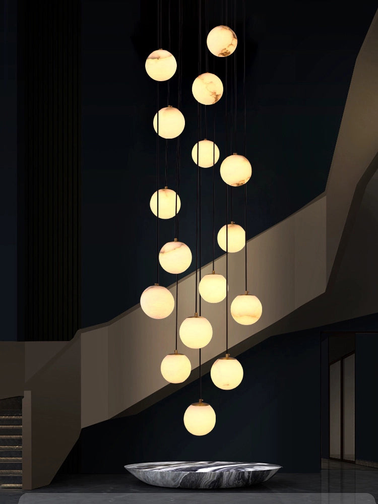 Alabaster Ball suspension lamp - JutuLight