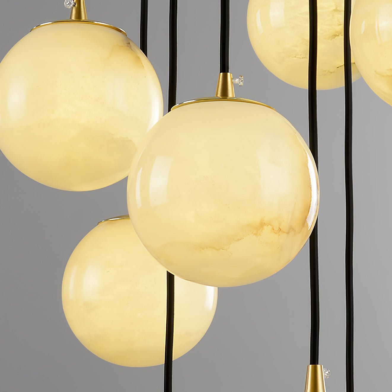 Alabaster Ball suspension lamp - JutuLight