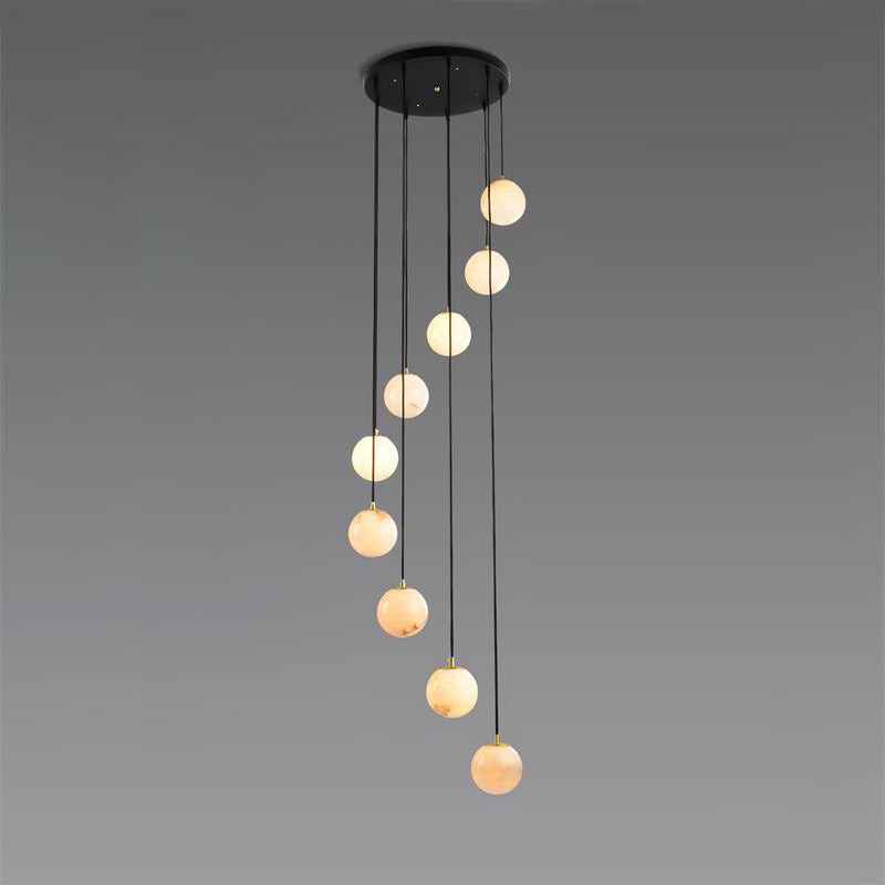 Alabaster Ball suspension lamp - JutuLight