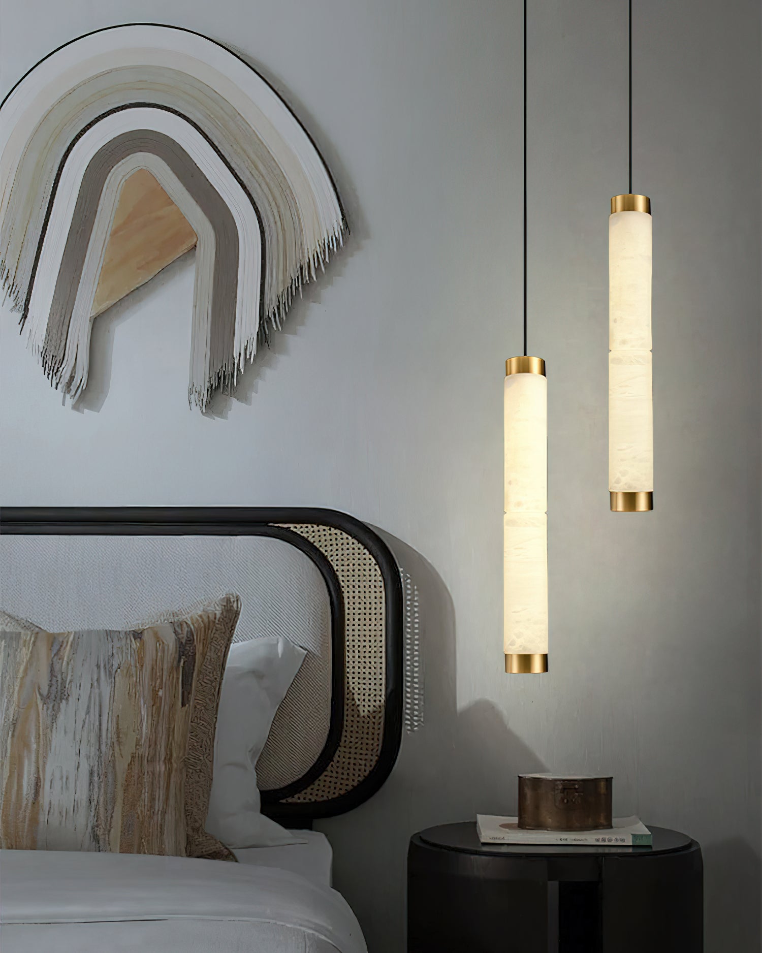 Alabaster Tubes Pendant Lamp - JutuLight
