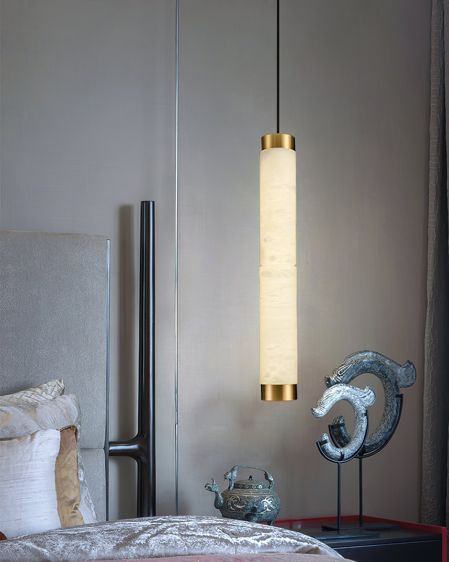 Alabaster Tubes Pendant Lamp - JutuLight