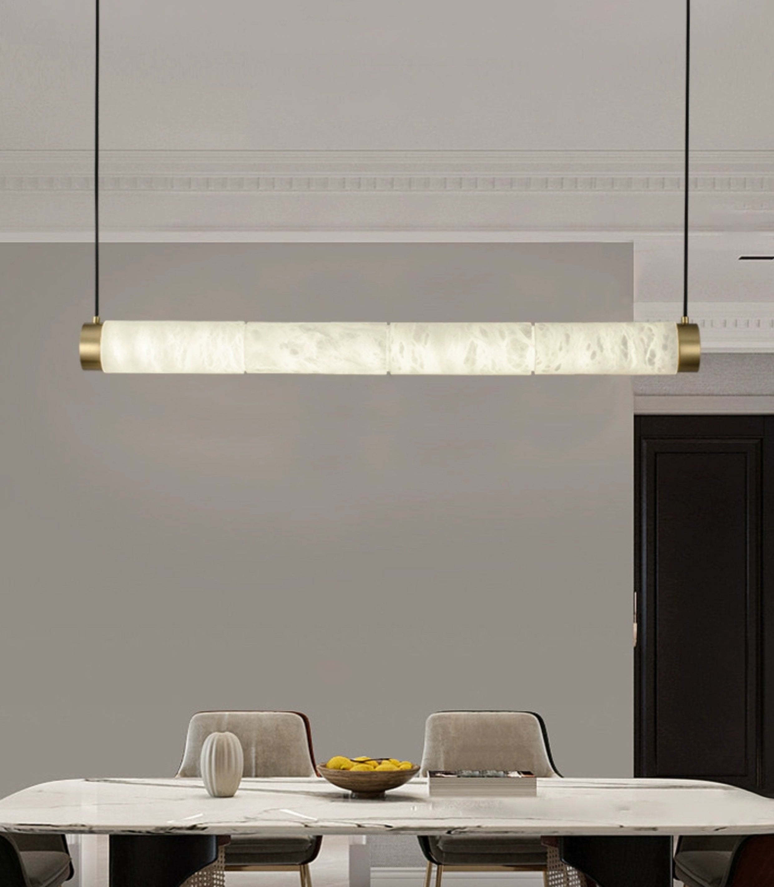 Alabaster Tubes Pendant Lamp - JutuLight