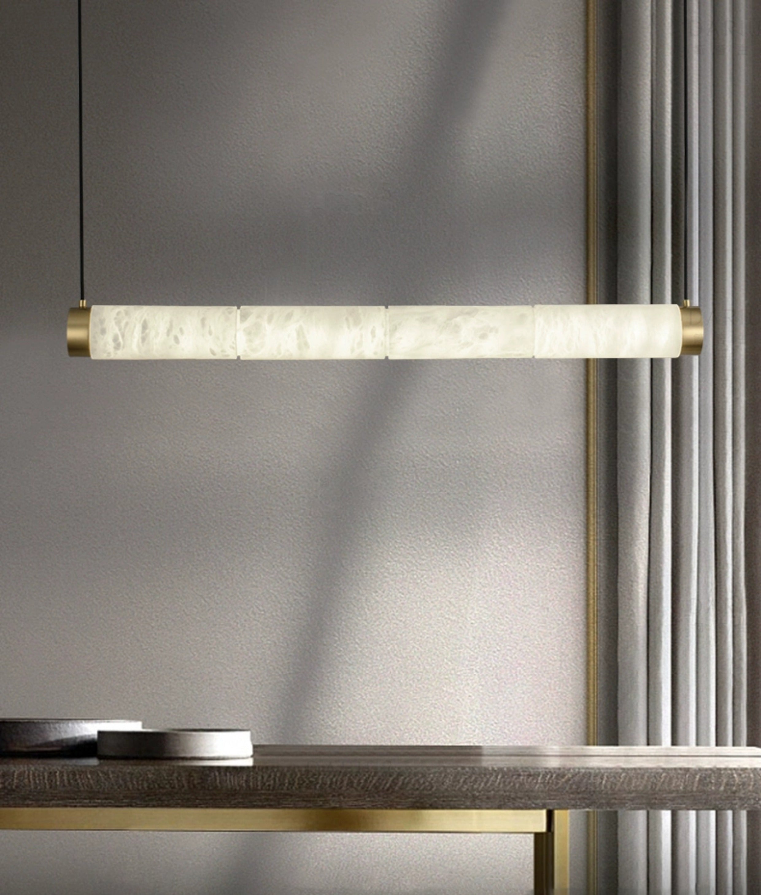 Alabaster Tubes Pendant Lamp - JutuLight