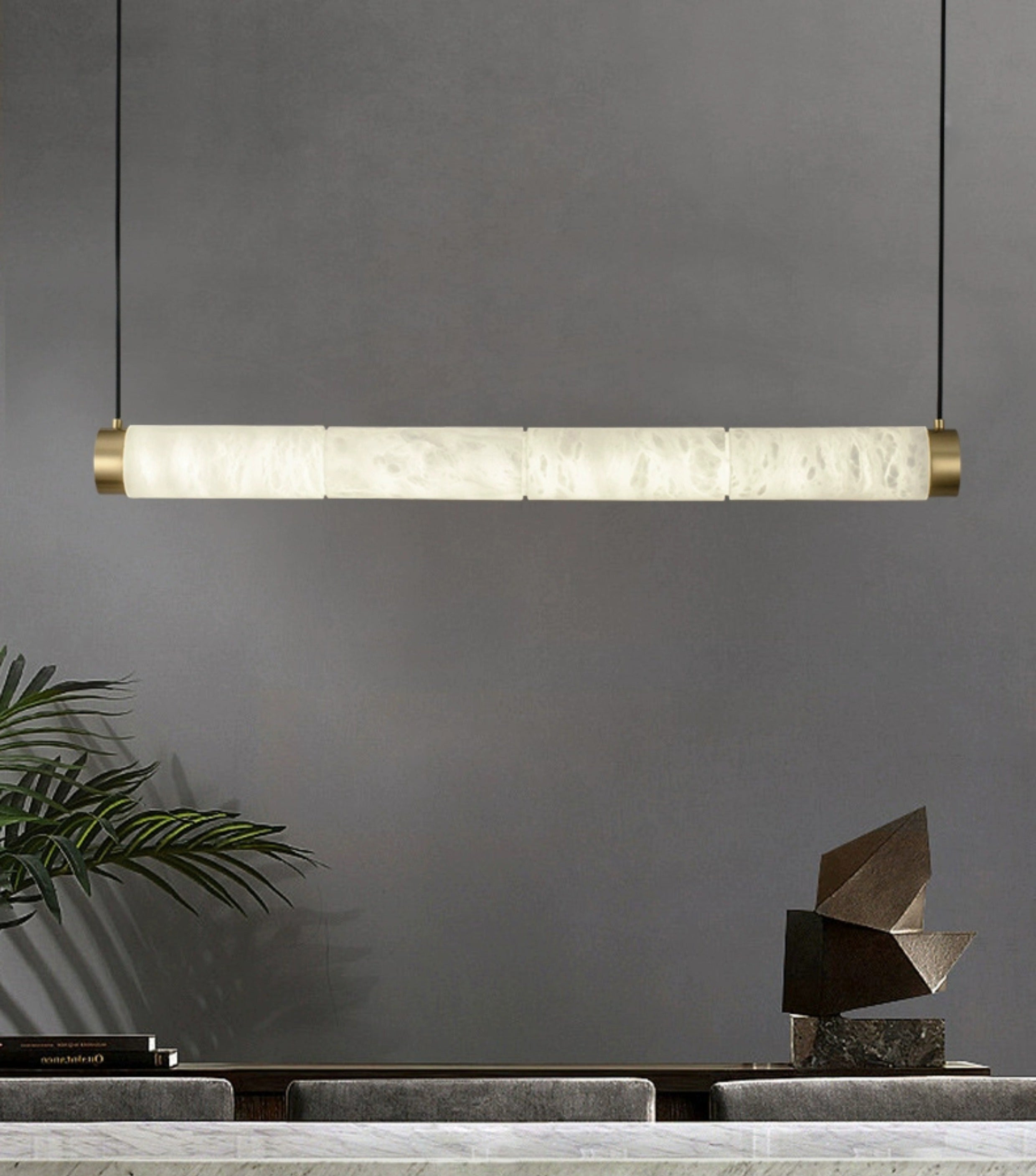 Alabaster Tubes Pendant Lamp - JutuLight