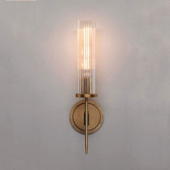 Amorra Single Head Crystal Shade Candlestick Wall Sconce - JutuLight