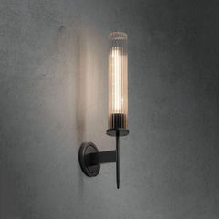 Amorra Single Head Crystal Shade Candlestick Wall Sconce - JutuLight