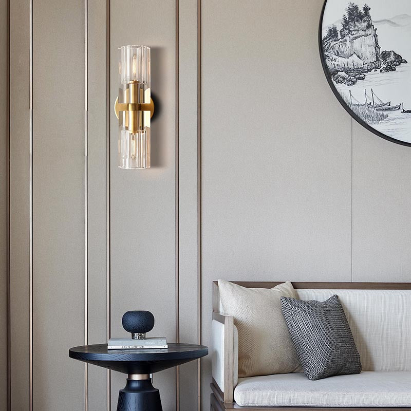 Arcardes Crystal Cup Linear Wall Sconce - JutuLight