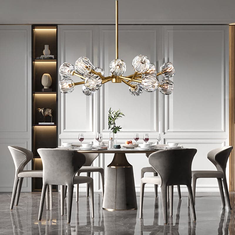 Boule Cristal Round Chandelier 36" - JutuLight