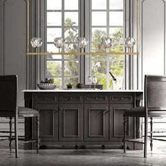 Boule Cristal Linear Chandelier 48" - JutuLight