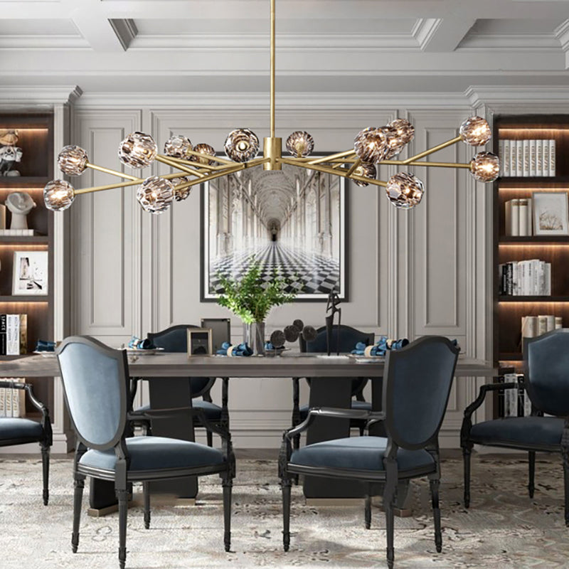 Boule Crystal Round Chandelier 72" - JutuLight