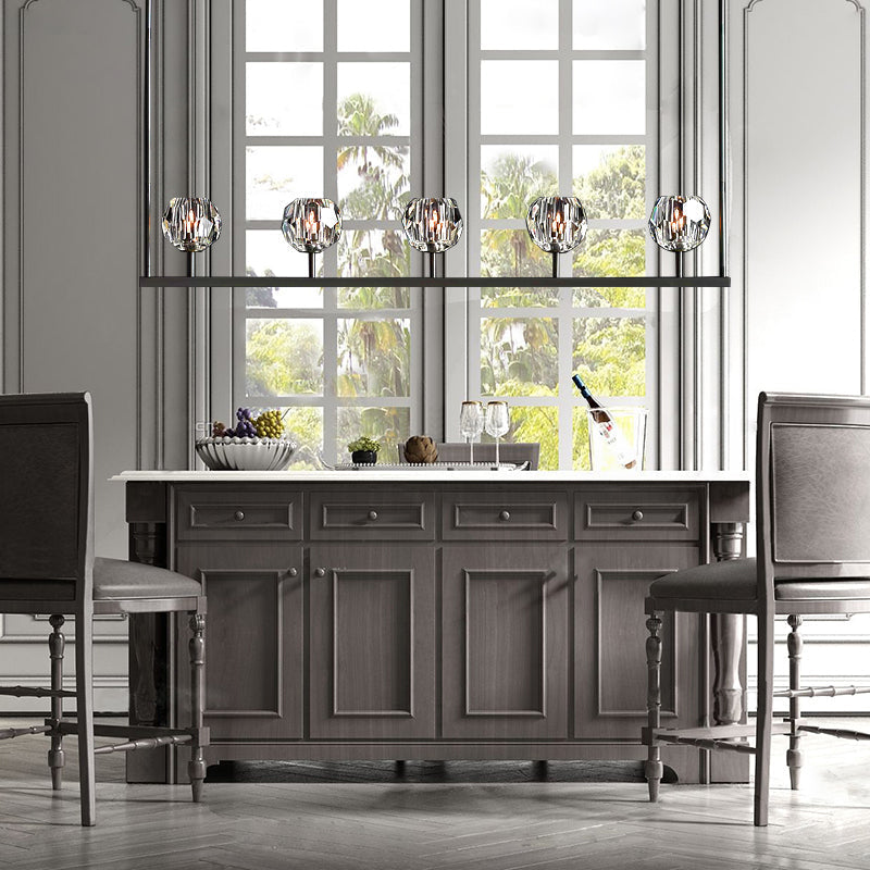 Boule Cristal Linear Chandelier 48" - JutuLight