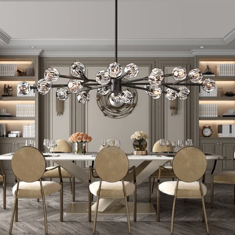 Boule Crystal Round Chandelier 72" - JutuLight