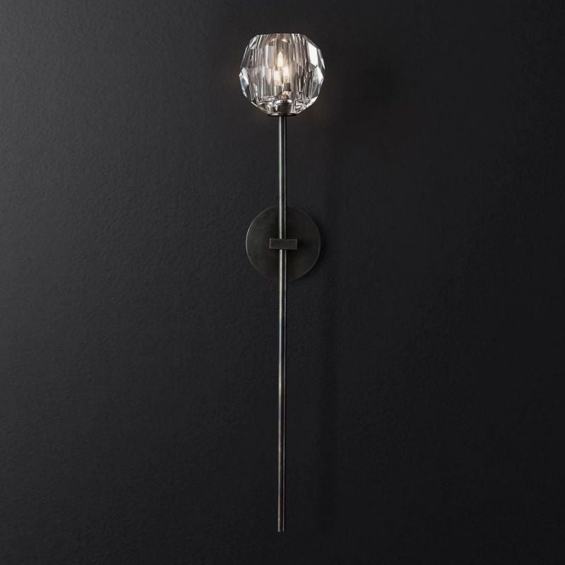 Boule Clear Crystal Grand Wall Sconce - JutuLight