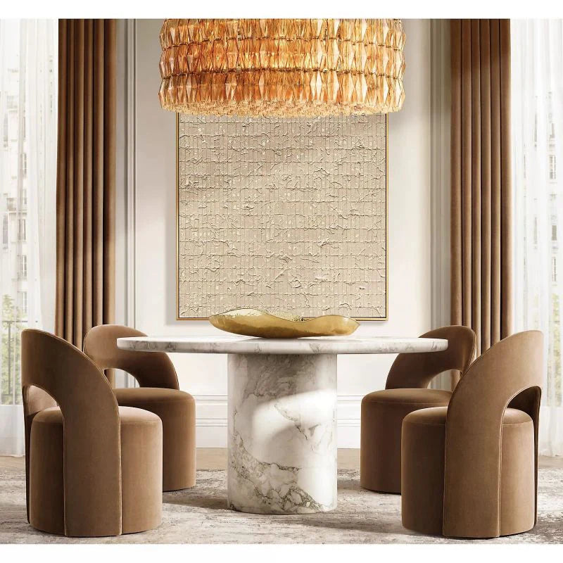 Chiara Glass Round Chandelier 61" - JutuLight
