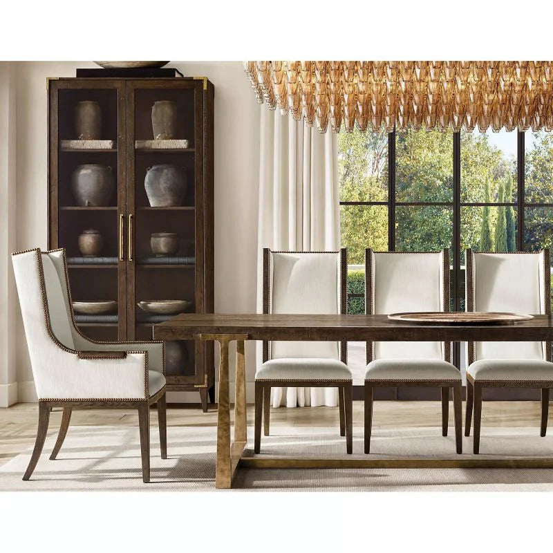 Chiara Glass Tiered Rectangular Chandelier 74" - JutuLight
