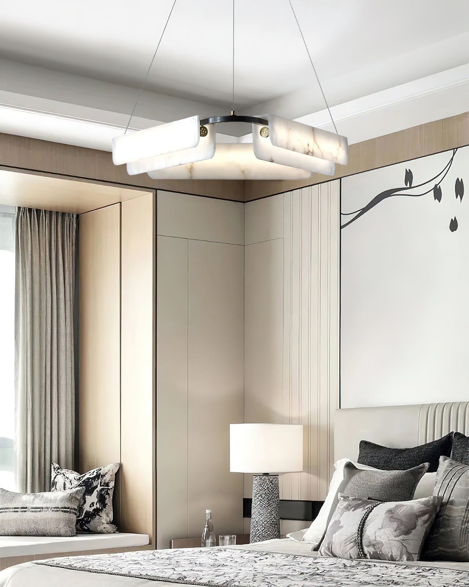 Delia Alabaster Chandelier - JutuLight