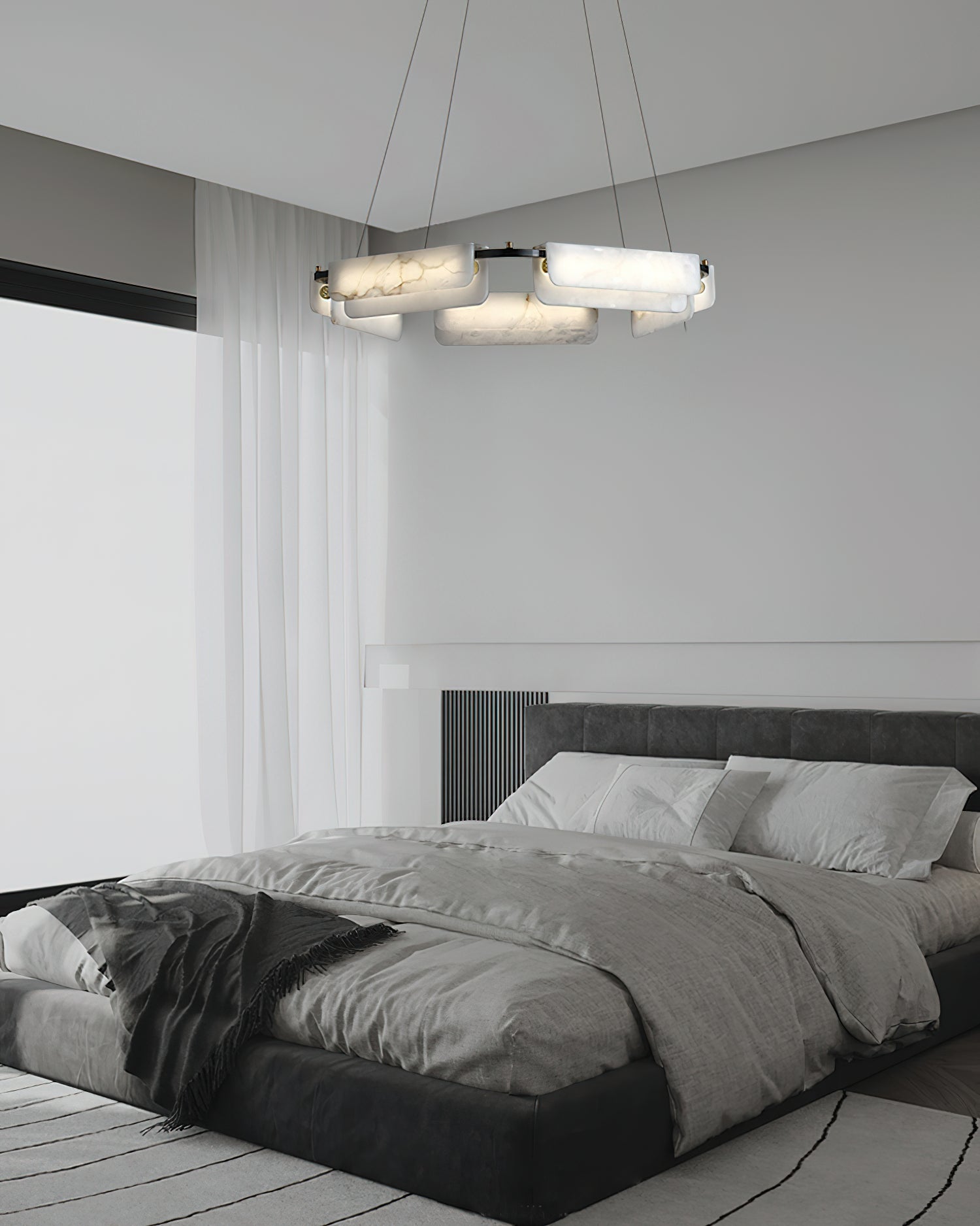 Delia Alabaster Chandelier - JutuLight