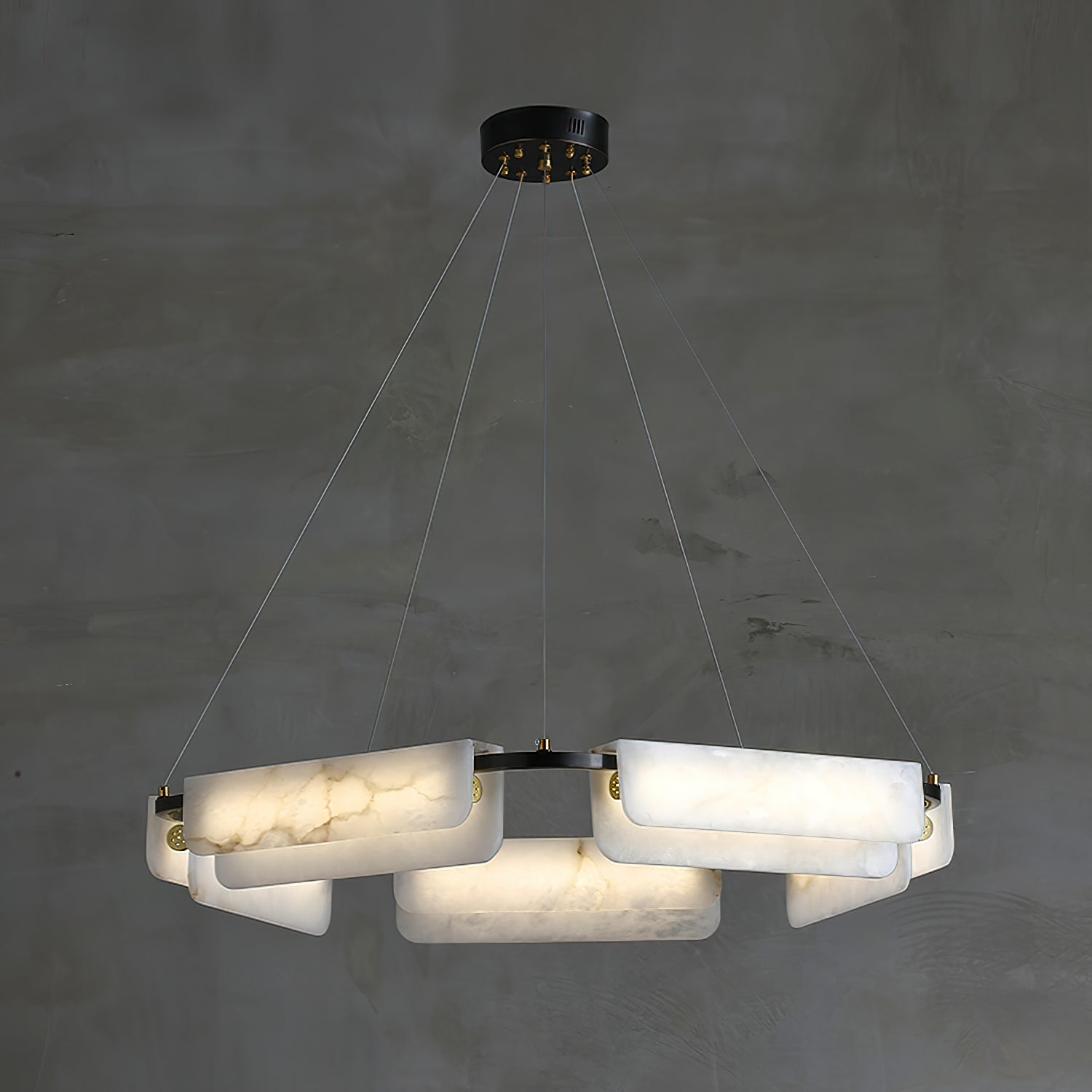 Delia Alabaster Chandelier - JutuLight