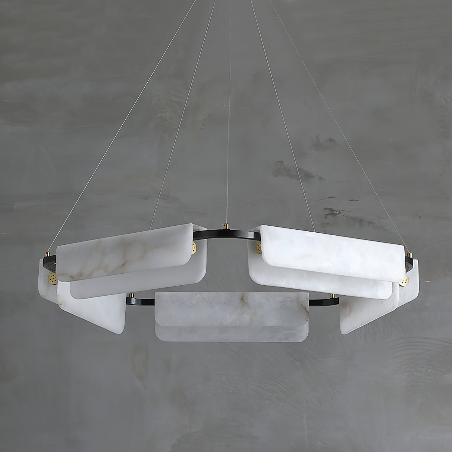 Delia Alabaster Chandelier - JutuLight