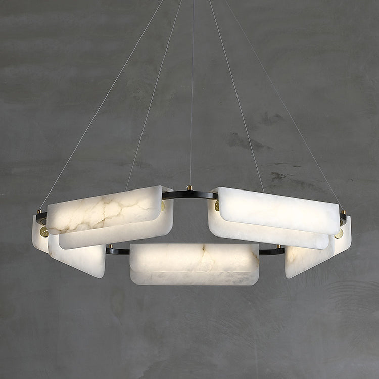 Delia Alabaster Chandelier - JutuLight