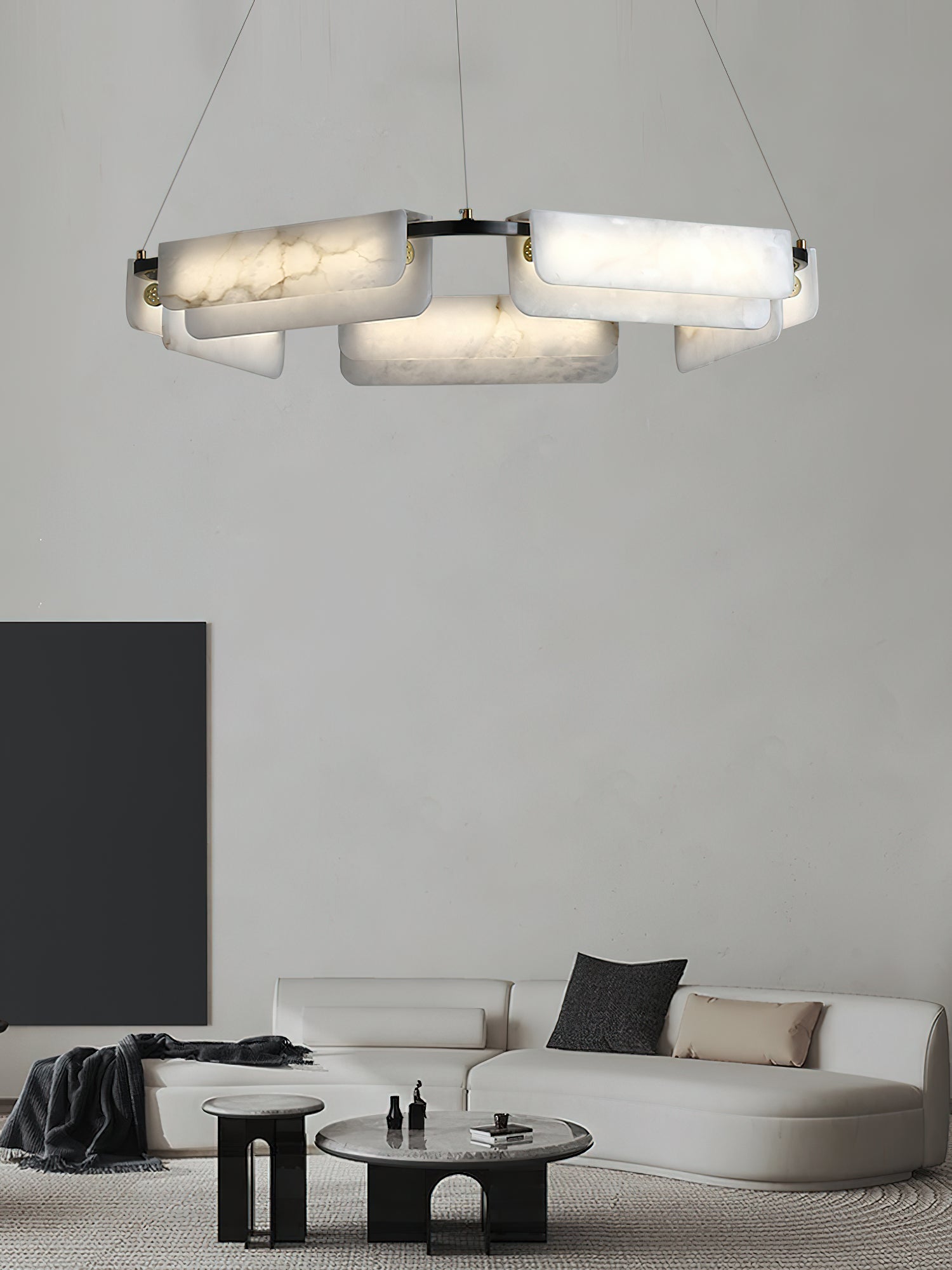 Delia Alabaster Chandelier - JutuLight