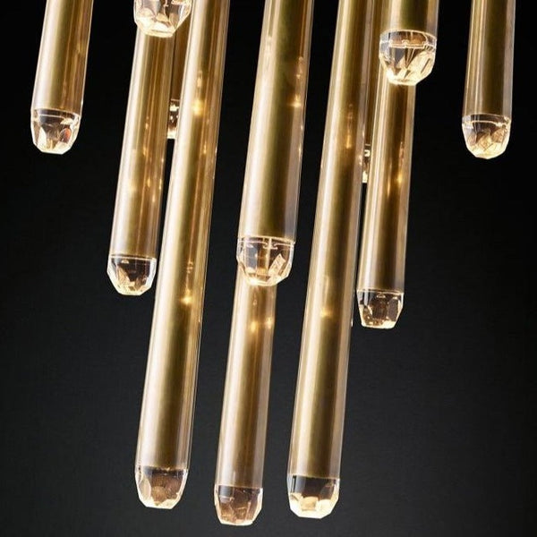 Artemis Round Tapered Tubular Chandelier 48 - JutuLight