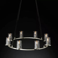 Kuseay Glass Round Chandelier 36" - JutuLight