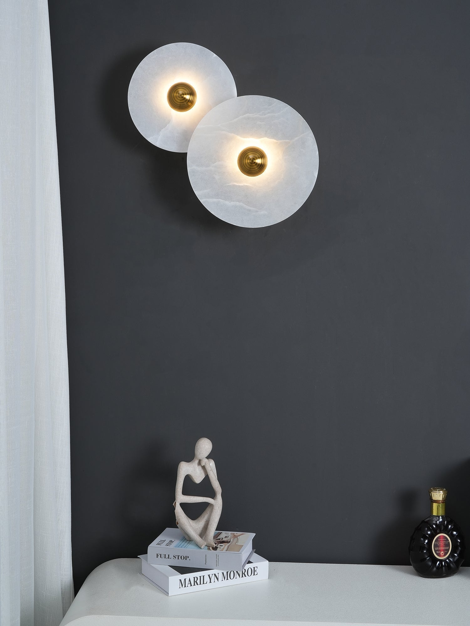 Alabaster Planes Wall Lamp - JutuLight