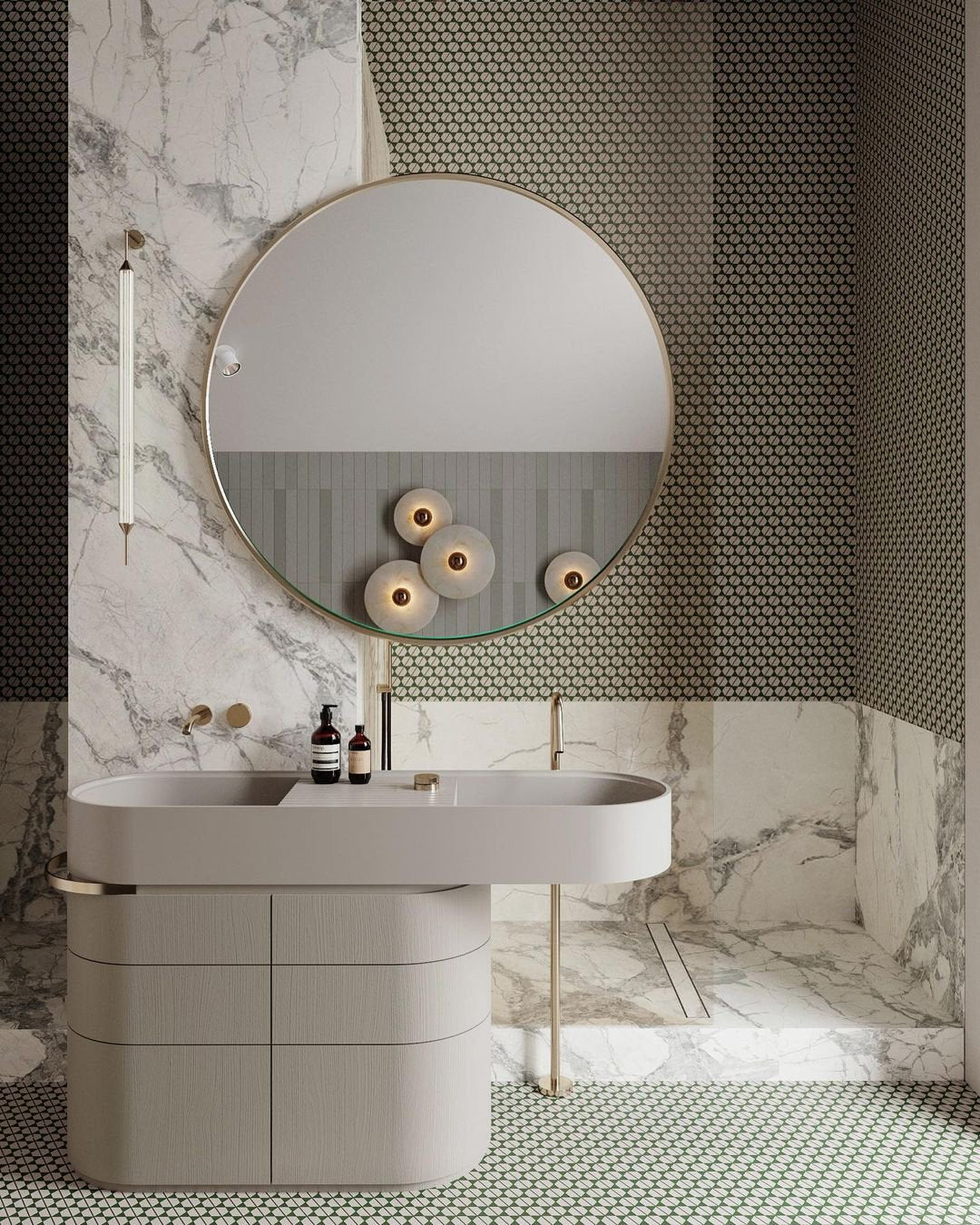 Alabaster Planes Sconce - JutuLight