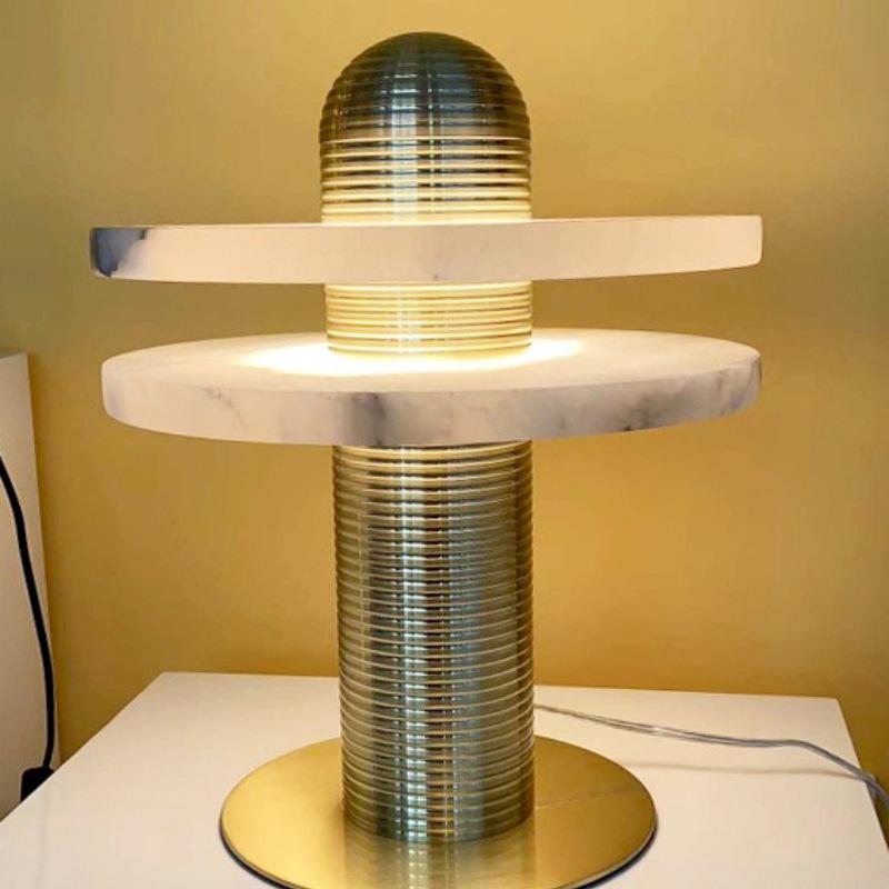 Alabaster Planes Table Lamp - JutuLight