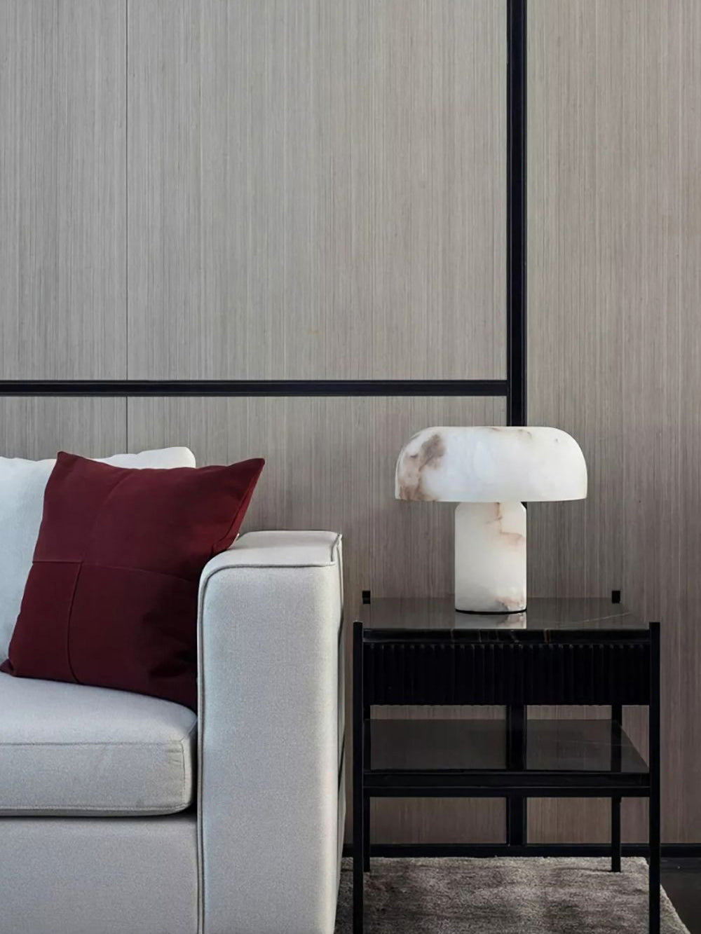 Mushroom Alabaster Table Lamp - JutuLight