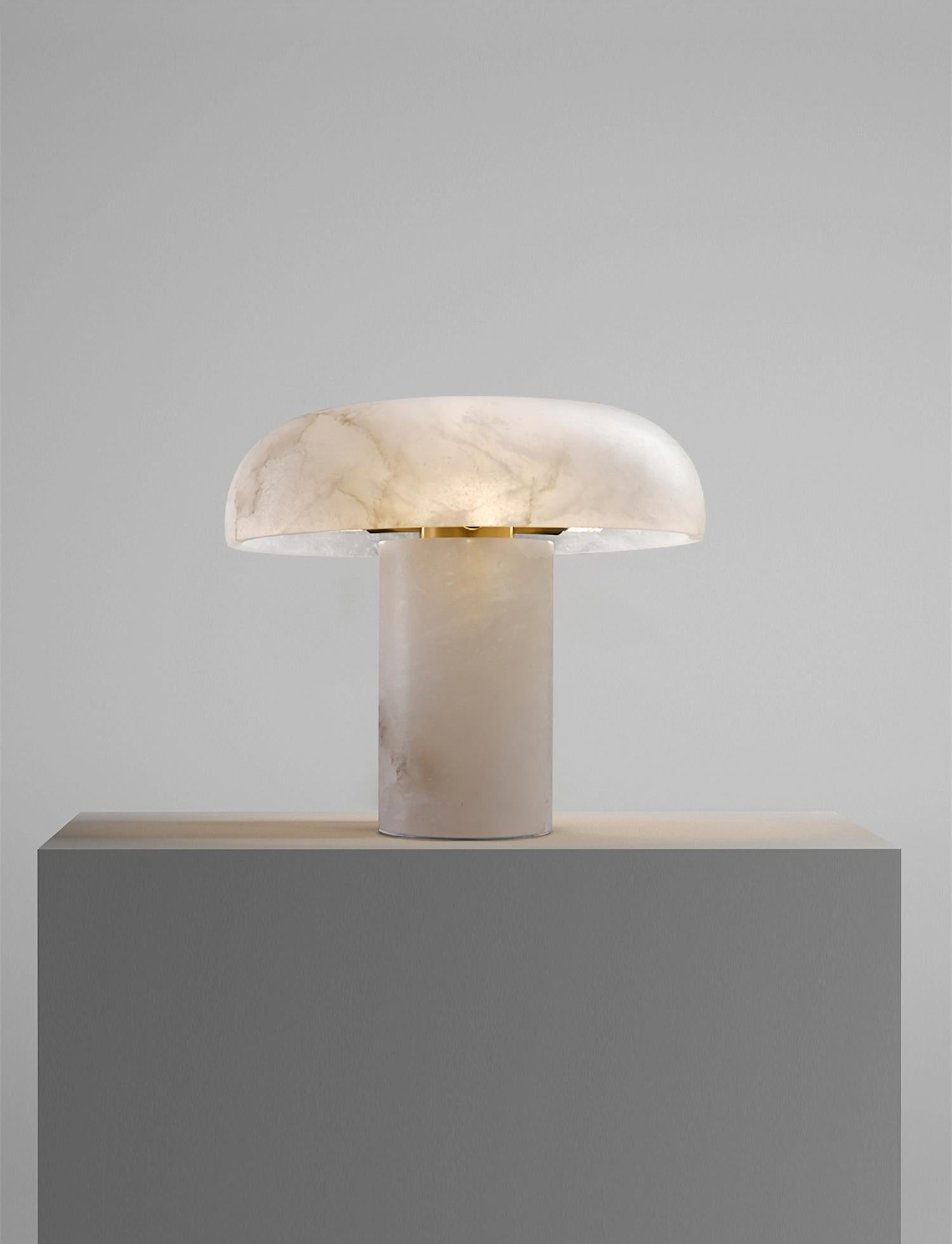 Mushroom Alabaster Table Lamp - JutuLight