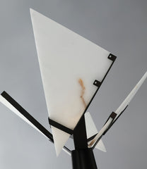 Nun Drape Alabaster Floor Lamp - JutuLight