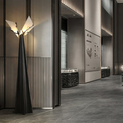 Nun Drape Alabaster Floor Lamp - JutuLight