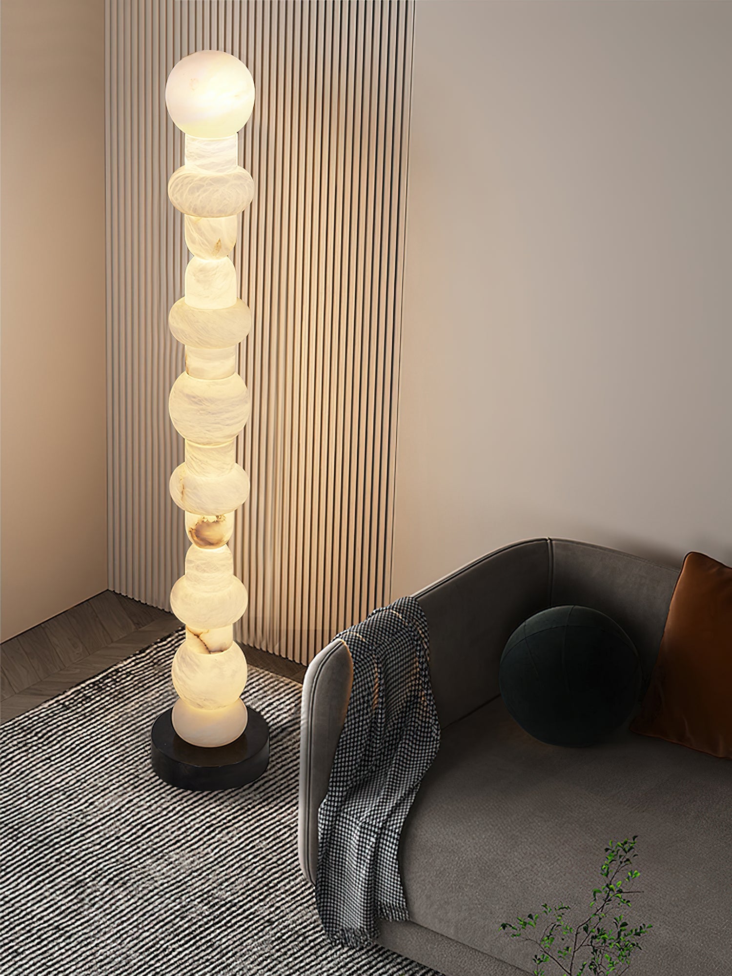 Totem Alabaster Floor Lamp - JutuLight