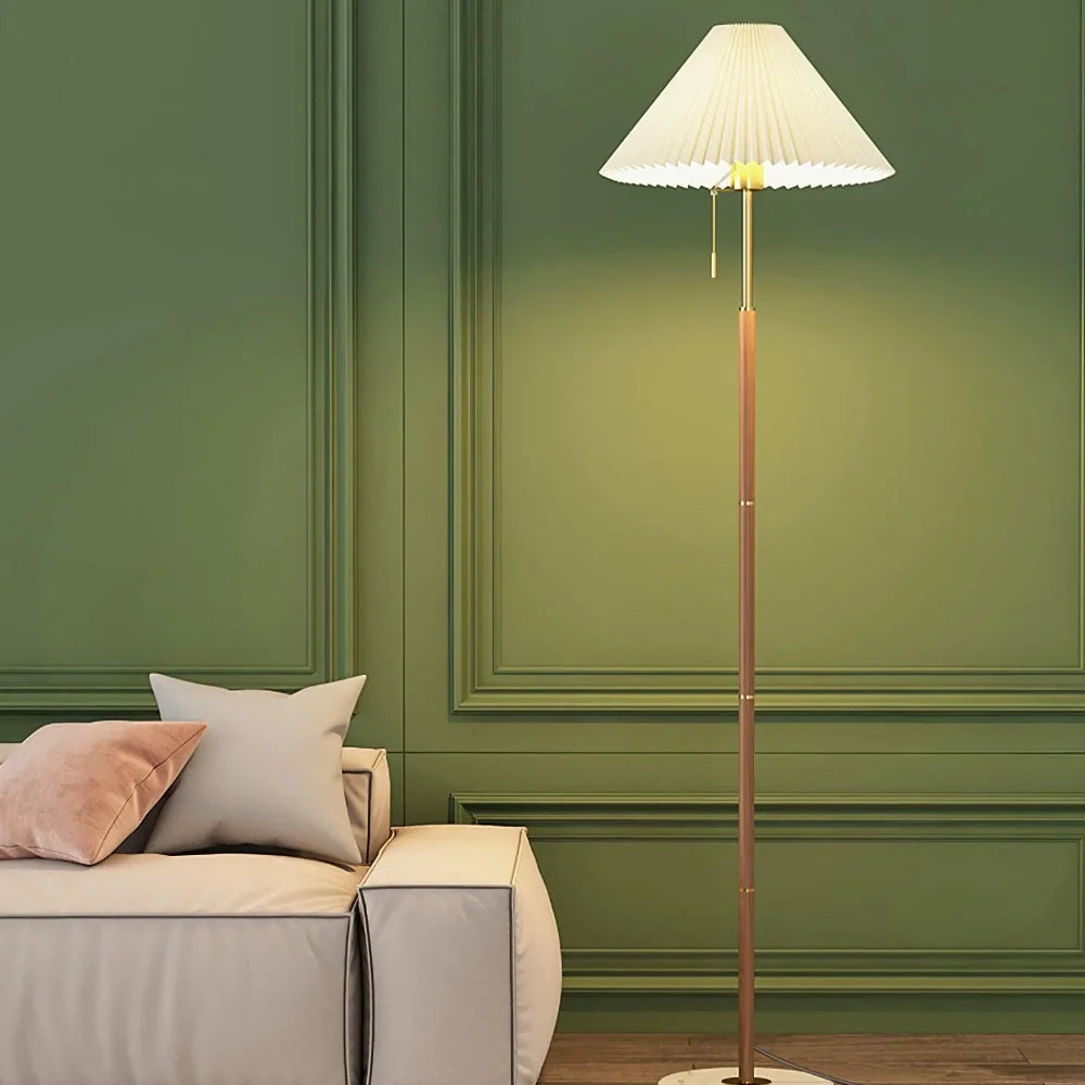 Plissee-Stehlampe von Wintage