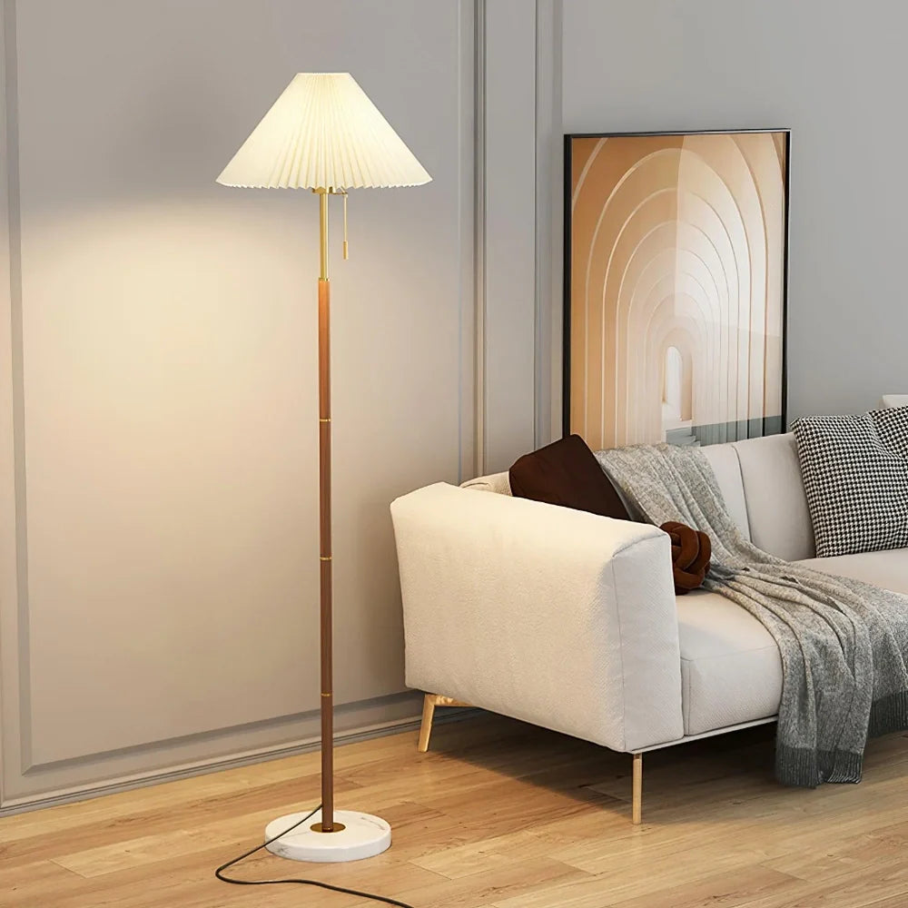Plissee-Stehlampe von Wintage