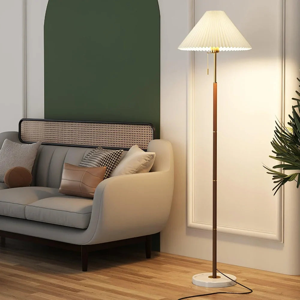 Plissee-Stehlampe von Wintage
