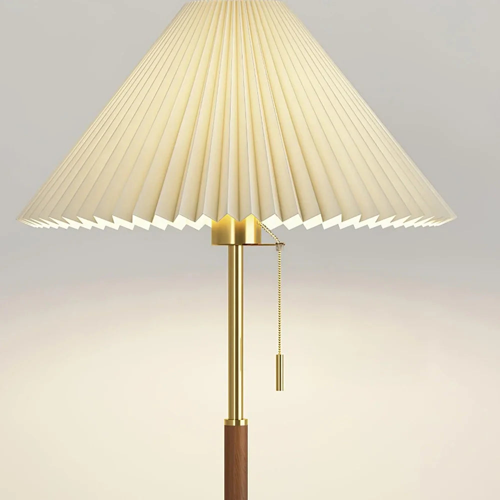 Plissee-Stehlampe von Wintage